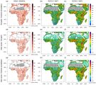 Bevölkerung, die aufeinanderfolgenden Klimaextremen ausgesetzt ist für den Referenzzeitraum 1981–2010 und die Änderung in 2070–2099 für das RCP2.6- und RCP8.5-Szenario im Vergleich zu 1981–2010. Lizenz: CC BY